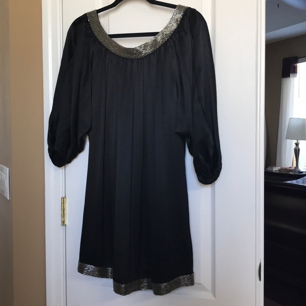 Black sexy short mini dress by Bebe